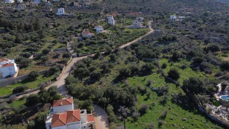 Kokkino Chorio MIT VIDEO - Kreta, Kokkino Chorio: Sofort bebaubares Grundstück mit Meerblick zu verkaufen Grundstück kaufen